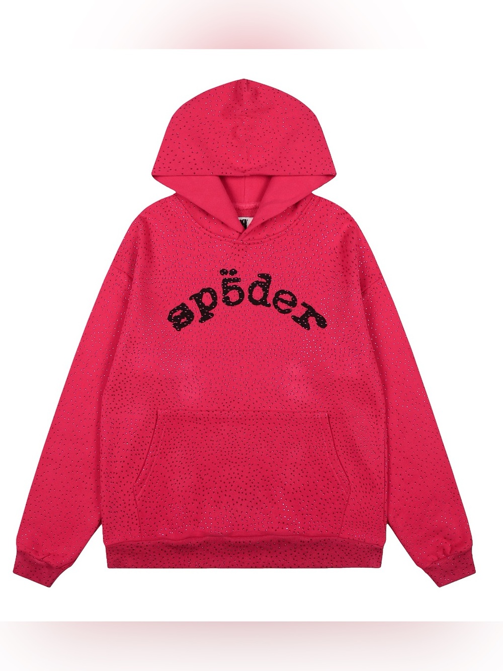 Pink Hooded Sweatshirt with Sparkle Logo